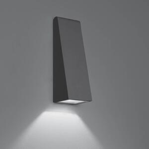 Artemide Cuneo Mini aplică de exterior, antracit, Negru, Metal, Design