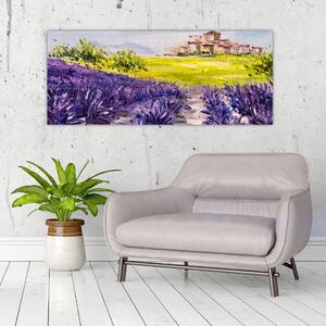 Tablou - Provence, Franța, pictură în ulei (120x50 cm)