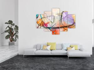 Tablou - Abstract, pasăre (150x105 cm)