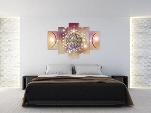 Tablou - Mandala cu elemente (150x105 cm)