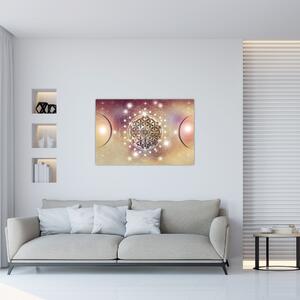 Tablou - Mandala cu elemente (90x60 cm)