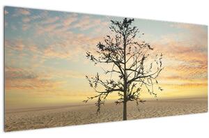 Tablou - Copac în deșert (120x50 cm)