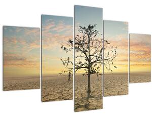 Tablou - Copac în deșert (150x105 cm)