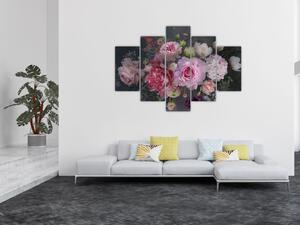 Tablou - Flori de grădină (150x105 cm)