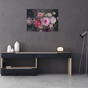 Tablou - Flori de grădină (70x50 cm)