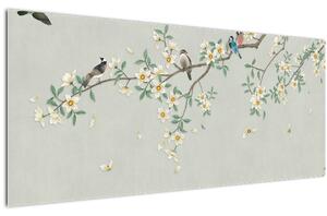 Tablou - Adunarea păsărilor (120x50 cm)