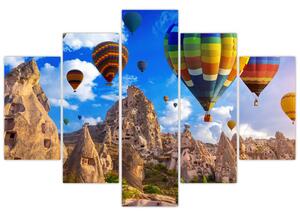 Tablou - Baloane cu aer cald, Cappadocia, Turcia. (150x105 cm)