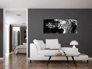 Tablou - Portretul unei leoaice (120x50 cm)