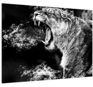 Tablou - Portretul unei leoaice (70x50 cm)