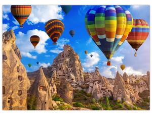 Tablou - Baloane cu aer cald, Cappadocia, Turcia. (70x50 cm)