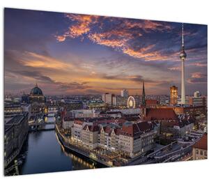 Tablou - Apus de soare în Berlin (90x60 cm)