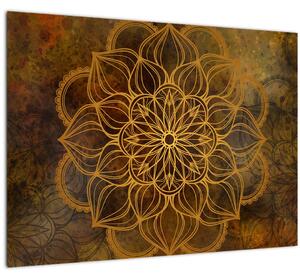 Tablou pe sticlă - Mandala bucuriei (70x50 cm)