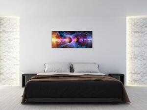Tablou - Sistemul solar (120x50 cm)