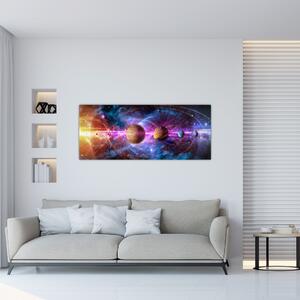 Tablou - Sistemul solar (120x50 cm)