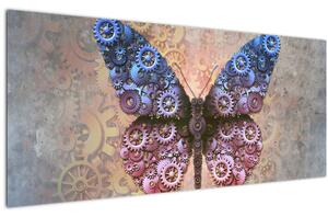 Tablou - Fluture steampunk (120x50 cm)