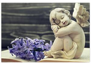 Tablou - Înger cu floare (90x60 cm)