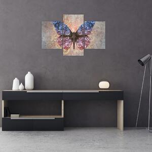 Tablou - Fluture steampunk (90x60 cm)