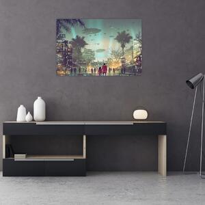 Tablou - Oraș în viitor (90x60 cm)