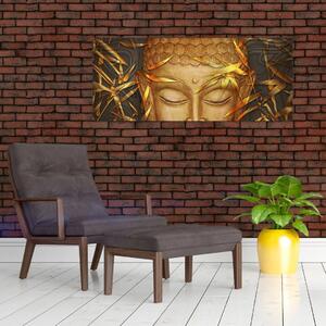 Tablou - Buddha de aur (120x50 cm)