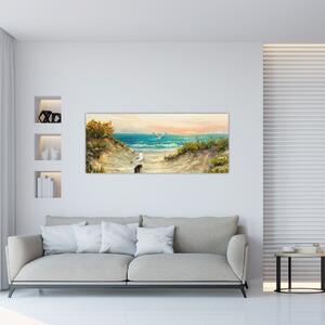 Tablou - Plaja cu nisip (120x50 cm)