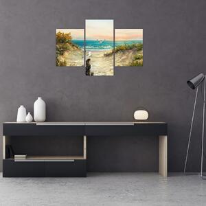 Tablou - Plaja cu nisip (90x60 cm)