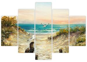 Tablou - Plaja cu nisip (150x105 cm)