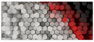 Tablou - 3D hexagoane (120x50 cm)