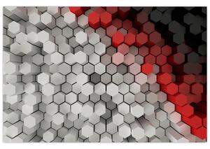 Tablou - 3D hexagoane (90x60 cm)