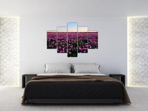 Tablou - Pajiștea cu lalele violet (150x105 cm)