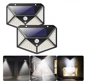 Lumină solară LED cu detectare a mișcării SH-100 - 100 LED