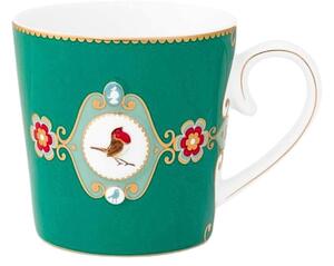 Cană porțelan, Pip Studio, Green, 250 ml, colecția Love Birds
