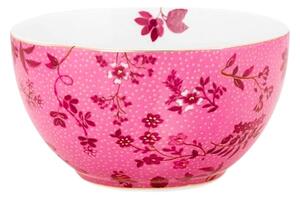 Bol din porțelan, Pip Studio, Flowers Pink, 12 cm, colecția Jolie