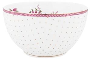 Bol din porțelan, Pip Studio, Dots Gold Pink, 15 cm, colecția Jolie