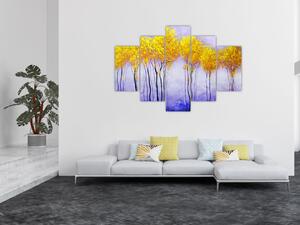 Tablou - Copaci galbeni (150x105 cm)