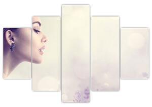 Tablou - Femeia cu lavandă (150x105 cm)