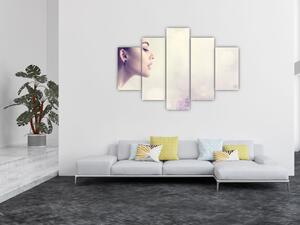 Tablou - Femeia cu lavandă (150x105 cm)