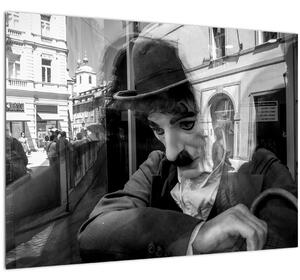Tablou - Charles Chaplin la Praga (70x50 cm)