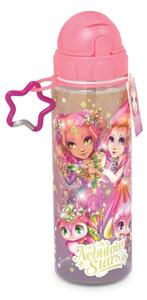 Sticlă de apă cu agățătoare stea, personaj Hazelia&Petulia, 500 ml, Nebulous Star