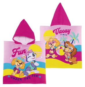 Prosop de plajă, Poncho, pentru copii, model Skye-Paw Patrol, 55x55 cm, Arditex