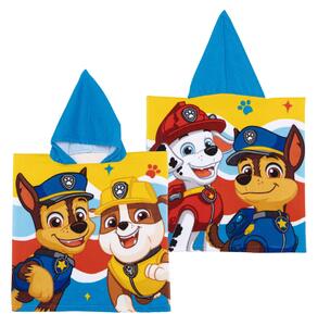 Prosop de plajă, Poncho, pentru copii, model Paw Patrol, 55x55 cm, Arditex