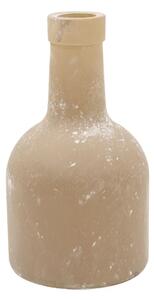 Vază decorativă, din sticlă, culoarea caramel, aspect vintage, 15x8 cm, Arti Casa
