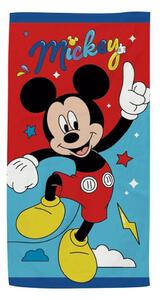 Prosop de plajă, pentru copii, model Mickey Mouse, 70x140 cm, Arditex