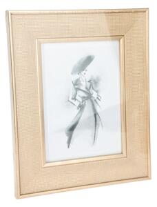 Ramă foto aurie 13x18 cm, cu sticlă, cadru PS și spate MDF