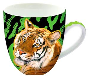 Cană din ceramică, Deluxebase, imprimeu tigru, 440 ml, colecția Animug
