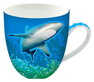 Cană din ceramică, Deluxebase, imprimeu rechin, 440 ml, colecția Animug