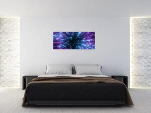 Tablou - Spațiu neon (120x50 cm)