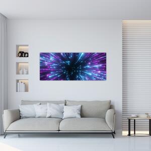 Tablou - Spațiu neon (120x50 cm)