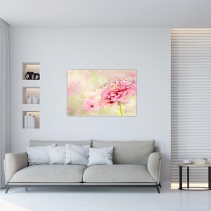 Tablou - Floare roz, aquarel (90x60 cm)