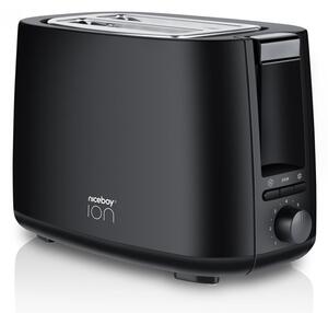 Prăjitor de pâine cu două fante și accesoriu Niceboy ION Cruncher C1 750W/230V negru