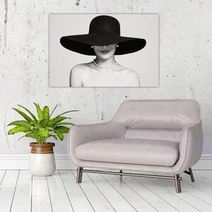 Tablou - Femeia cu pălărie (90x60 cm)